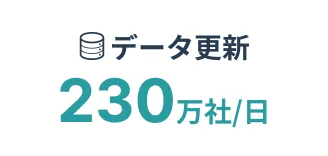 データ更新230万社/日
